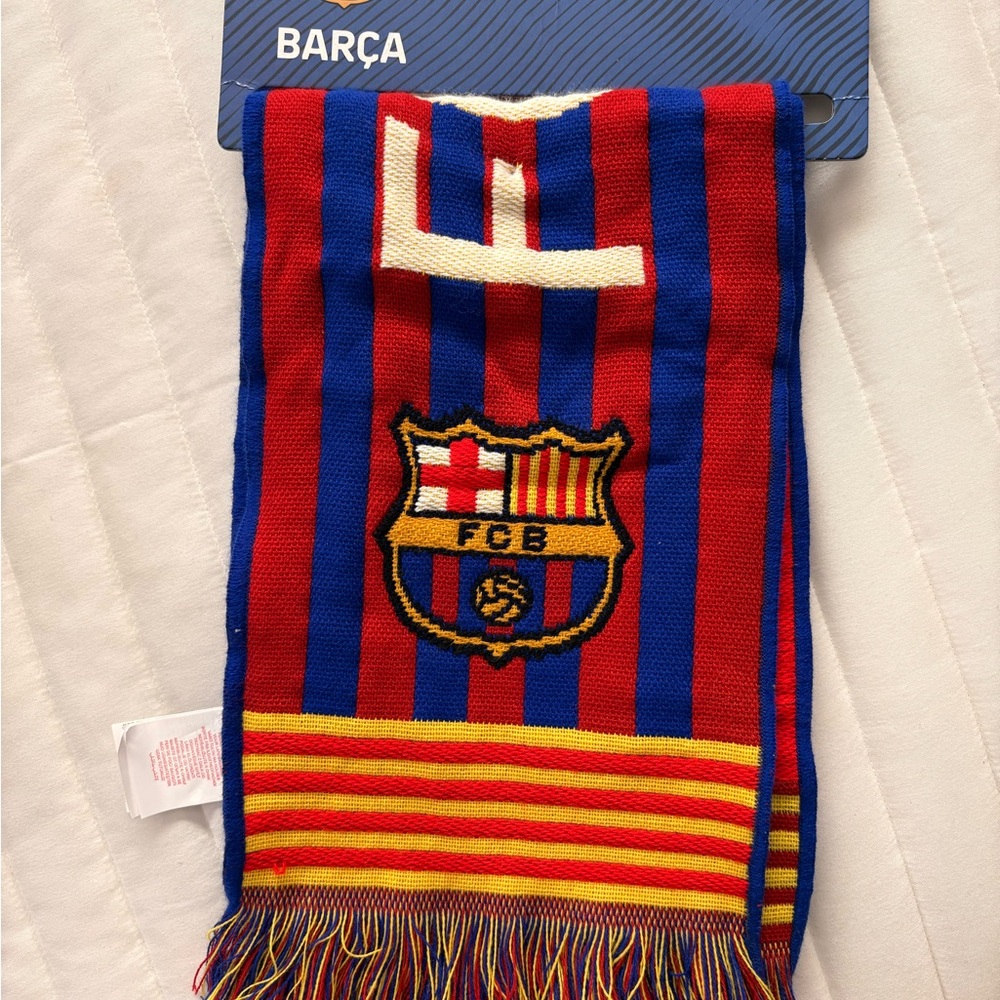 Barça Striped Scarf - Red and Blue
